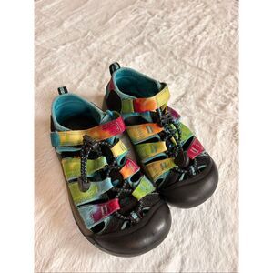 KEEN Kids Newport H2 Sandals Size 13 Teal Black Water Sport Hiking